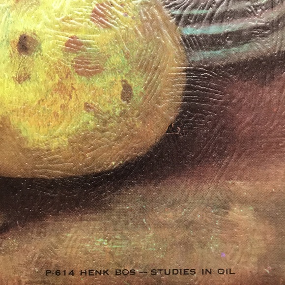 HENK BOS Vintage Floral Still Life Lithograph Print Studies In Oil Signed - Picture 4 of 7